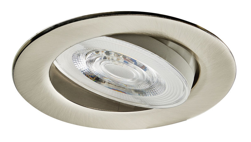 ARIC 51969 - Mi7 - Enc. Led 6W 3Cct 2700/3300/4000K 580Lm, Nickel, Connexion Sans Outil