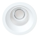 ARIC 51970 - Encastré Riva 2 Cct 3000/4000K Ip64, Ø113Mm, Blanc, Led 9W 60° 950Lm, Dim
