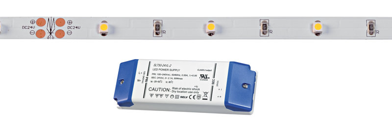 ARIC 55236 - Flexo-Ruban N/Protg. Ip20 24V 2,6W/M 30Led/M 3000K 150 Lm/M, Lg 10M, Alim.Incl.