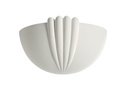 ARIC 3029 - Domino - Applique Mur Plâtre E27 77W Max.,Demi-Lune, Lpe Non Incl.