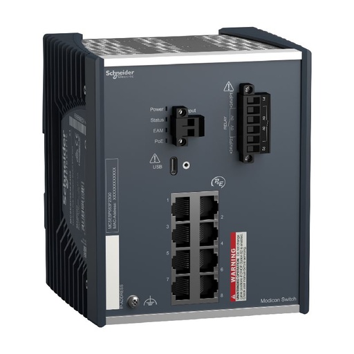 [SCHMCSESP083F23G0] Modicon Switch administré - 8 ports Gigabit cuivre MCSESP083F23G0