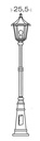 ARIC 3062 - Monaco - Lant.+Mat Ip43 Ik02, Blanc, E27 100W Max., Lpe Non Incl., Haut.1,91M