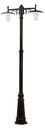 ARIC 4083 - Toscane - Lant.+Mat Ip43 Ik02, Noir, E27 2X57W Max., Lpe Non Incl., Haut.2,33M