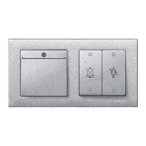 [SCHMTN315460] Enjoliveur M-Plan d'interrupteur à carte, aluminiu MTN315460