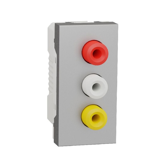 [SCHNU343130] Unica - prise RCA triple (rouge blanc jaune) - 1 m NU343130