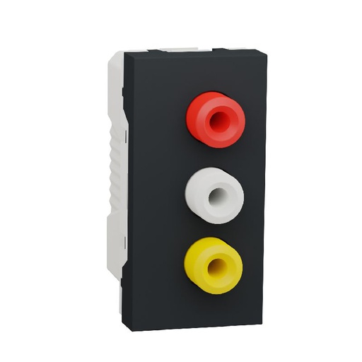 [SCHNU343154] Unica - prise RCA triple (rouge blanc jaune) - 1 m NU343154