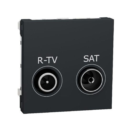 [SCHNU345454] Unica - prise R-TV + SAT - individuel - 2 mod - An NU345454