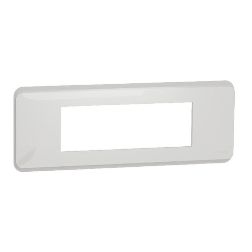 [SCHNU411618] Unica Pro - plaque de finition - Blanc - 6 modules NU411618