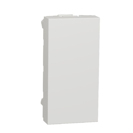 [SCHNU986520] Unica - obturateur - 1 module - Blanc antimicrobie NU986520