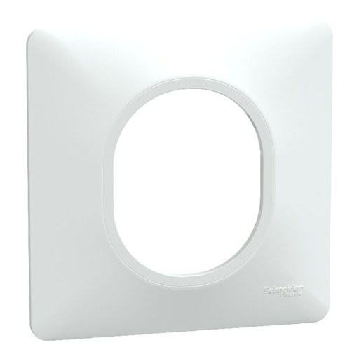 [SCHS320702] Ovalis - Plaque de finition - 1 poste Blanc S320702