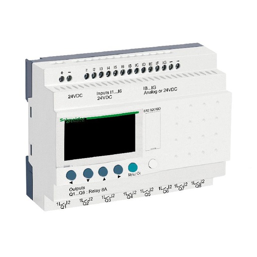 [SCHSR2B201BD] Zelio Logic - relais intelligent compact - 20 E/S SR2B201BD