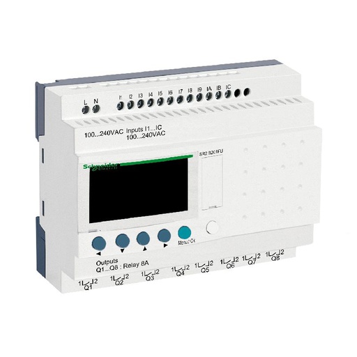 [SCHSR2B201FU] Zelio Logic - relais intelligent compact - 20E/S 1 SR2B201FU