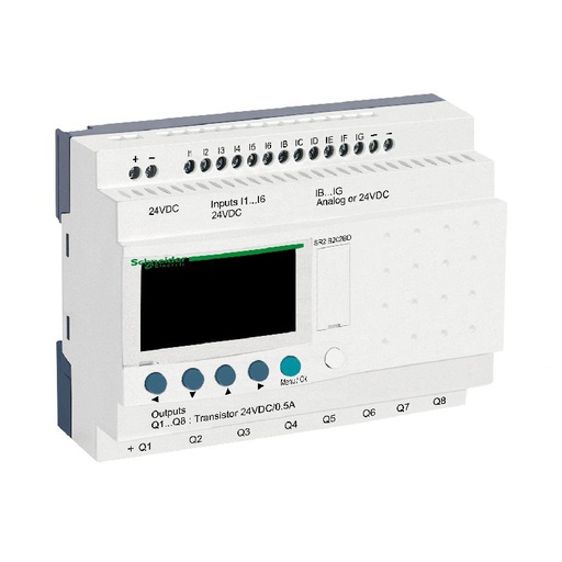 [SCHSR2B202BD] Zelio Logic - relais intelligent compact - 20 E/S SR2B202BD