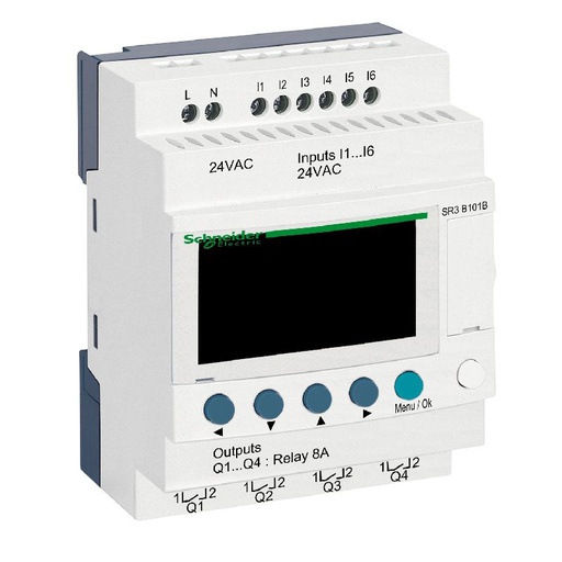 [SCHSR3B101B] Zelio Logic - relais intelligent modul.- 10 E/S - SR3B101B