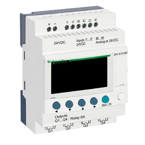 [SCHSR3B101BD] Zelio Logic - relais intelligent modul.- 10 E/S - SR3B101BD