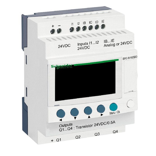 [SCHSR3B102BD] Zelio Logic - relais intelligent modul.- 10 E/S - SR3B102BD
