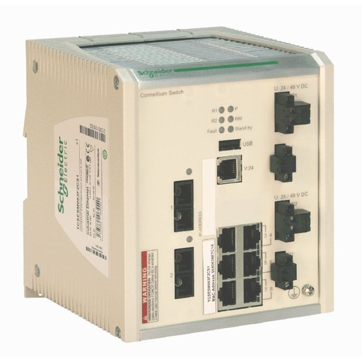 [SCHTCSESM063F2CS1] switch Ethernet managé étendu RIO - 6 ports cuivre TCSESM063F2CS1
