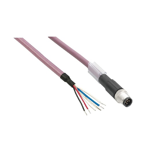 [SCHTCSXCNDFNX1V] Modicon TM - Cable,straight,m8-4p, fem TCSXCNDFNX1V