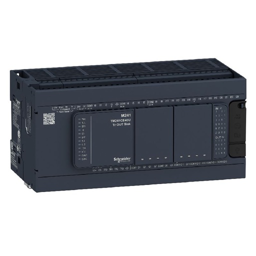 [SCHTM241C40R] Modicon M241, contrôleur 40E/S PNP+relais, 2 ports TM241C40R
