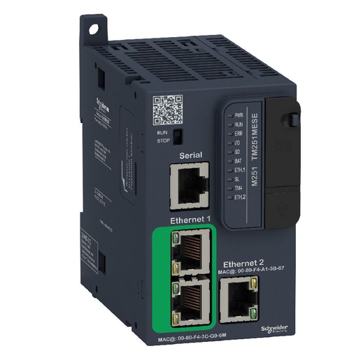 [SCHTM251MESE] Modicon M251, contrôleur, ports Ethernet+série, 24 TM251MESE