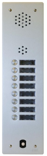 [URMA83/108M] Plaque Audio Alu 8 Bp 2 Voice Complete Urmet A83/108M