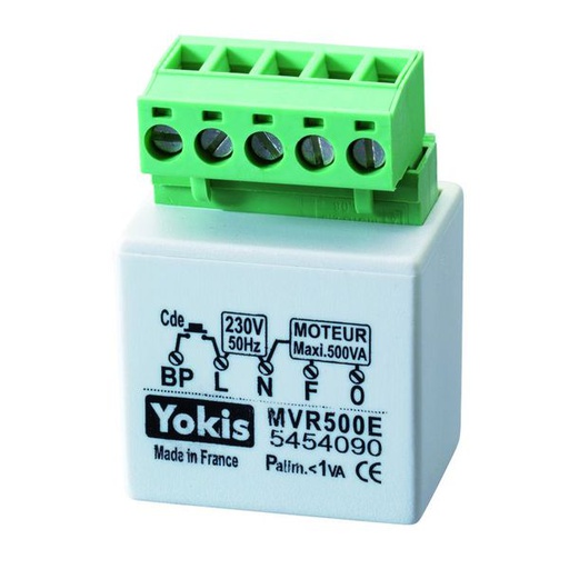 [YOKMVR500E] Micromodule volet roulant encastré Yokis MVR500E