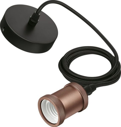 [PHI624057] Corde suspension Lampes LED E27 ROSE OR 624057
