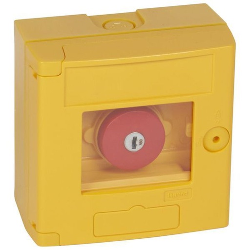 [LEG038002] Coffret Bris De Glace Coup De Poing Ip44 Jaune Montage En legrand 038002