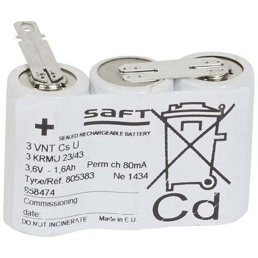 [LEG061032] Kit Batterie Ni-Cd 3,6V 1,5Ah legrand 061032