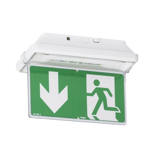 [LEG062675] Plaque Signalisation Évacuation Verticale Pour Éclairage Blo legrand 062675