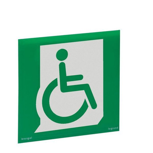 [LEG062688] Etiquette D'Evacuation Personne Handicapee Pour Blocs Eco 2 legrand 062688
