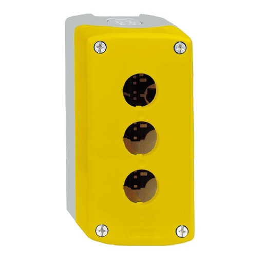 [SCHXALK03] Harmony boite - 3 trous - couvercle jaune - fond g XALK03