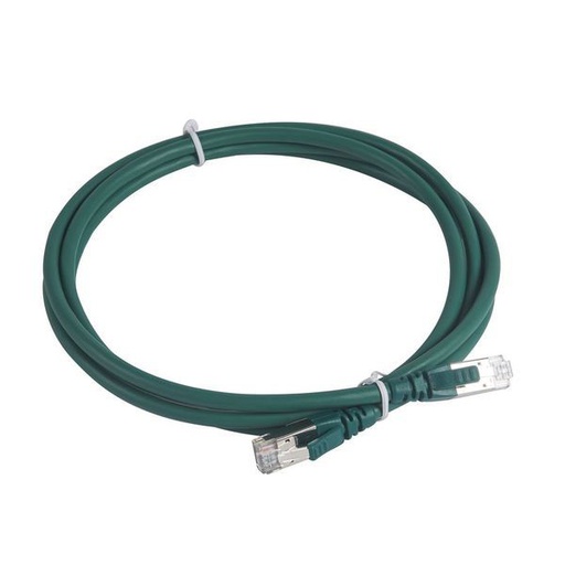 [LEG051867] Cordon Rj45/Rj45 Standard Cat6A S/Ftp Lszh Vert 2 M legrand 051867