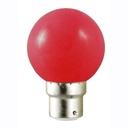 Ampoule LED sphérique B22 1W ROUGE 230V couleur