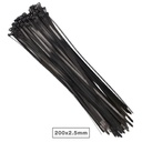 Pack 100 Serres-Câbles 100% Nylon 160x2,5Mm Noir