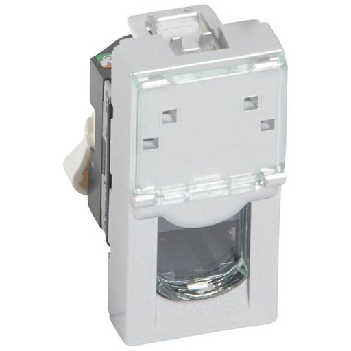 [LEG079452] Rj45 Cat5E Ftp Mosaic 1 M Alu legrand 079452