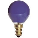 Lampe Sphérique Ilumination Bleu E14 15W 230V couleur